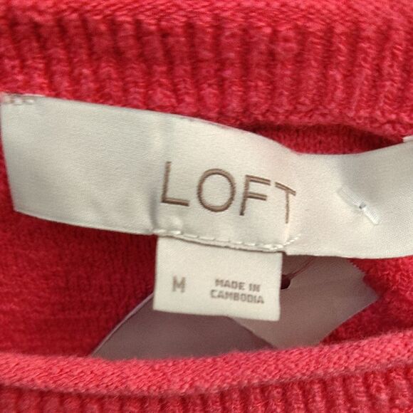 LOFT Fuchsia Knit Top - Picture 2 of 3